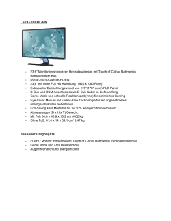 LS24E390HL/EN - 23,6“ Monitor im schwarzen Hochglanzdesign