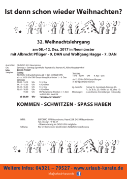 Ist denn schon wieder Weihnachten? - Urlaub