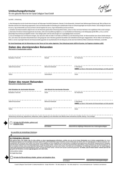 Umbuchungsformular - Crystal
