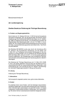 Drucksache 6/3277 - Freistaat Th&uuml;ringen