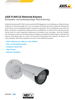 AXIS P1405-LE Netzwerk-Kamera