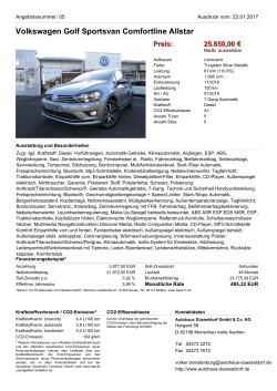Volkswagen Golf Sportsvan Comfortline Allstar