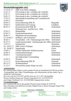 Schützenverein 1809 Seifersbach e.V. Am Wald OT Seifersbach