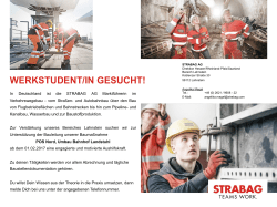 STRABAG AG_Werkstudent/in (Januar 2017)