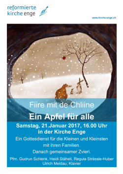 Fiire mit de Chliine