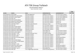 Gesamtspielplan - ATV TDE Group Trofaiach