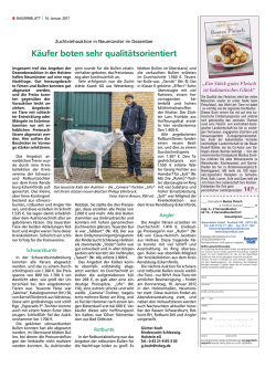 Käufer boten sehr qualitätsorientiert