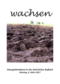 Hausgottesdienst Fastenzeit 2017.indd