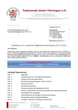 HIER - Taekwondo Union Th&uuml;ringen eV