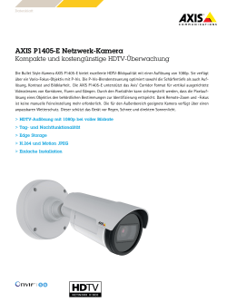 AXIS P1405-E Netzwerk-Kamera