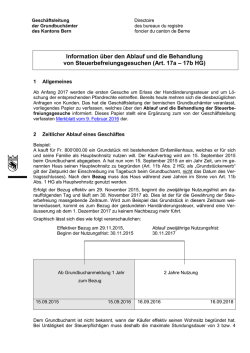 Information &uuml;ber den Ablauf und die Behandlung von