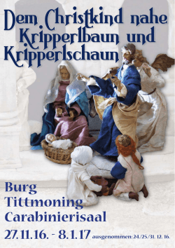 Handzettel Krippenausstellung - Verein f&uuml;r Krippen und religi&ouml;se