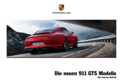 Die neuen 911 GTS Modelle