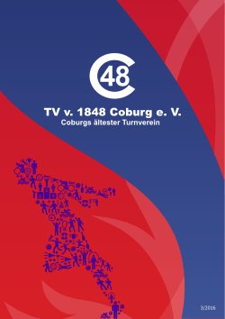Heft 3/2016 - TV 1848 Coburg