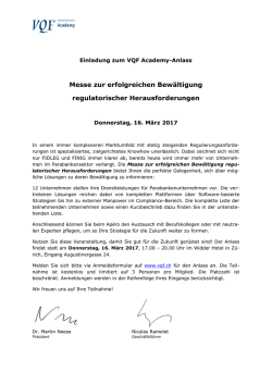 Informationen zum Anlass