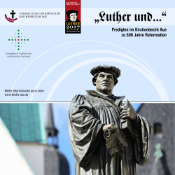 Luther und... - Kirchenbezirk Aue