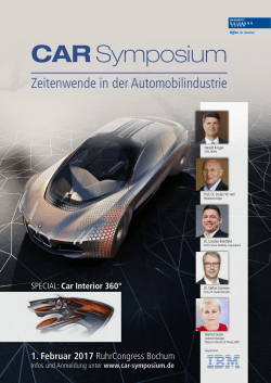 CAR-Symposium 2017, Bochum