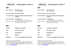 Jahresprogramm 2016-2017