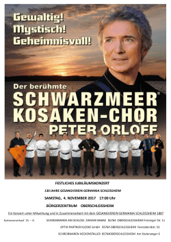 130 Jahre Germania - Gesangverein Germania Schleißheim