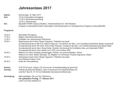 Jahresanlass 2017