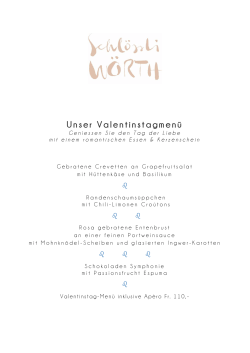 Valentinstag-Men&uuml;
