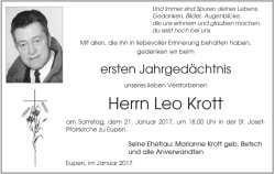 Herrn Leo Krott