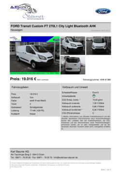 Inserat drucken - Autohaus Stauner in Cham