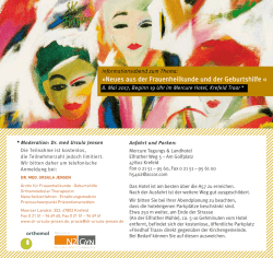 Informationsabend - Dr. med Ursula Jensen