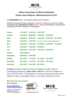 Infos - MVZ am Stettenfels
