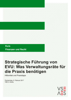 Was Verwaltungsräte für die Praxis benötigen Strategis EVU: Wa die