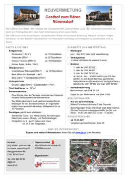 Inserat Gasthof zum B&auml;ren