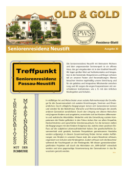 PDF | 10 MB - Seniorenresidenz Passau Neustift / Altenheim Passau