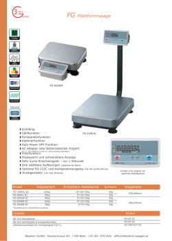 FG Plattformwaage