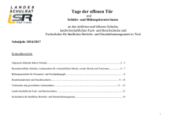 Information: Tage der offenen T&uuml;r an mittleren und