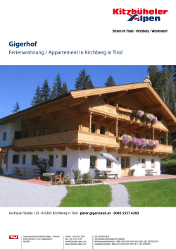 Gigerhof in Kirchberg in Tirol