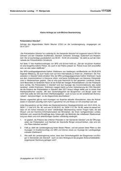 Drucksachen allgemein - Nieders&auml;chsischer Landtag