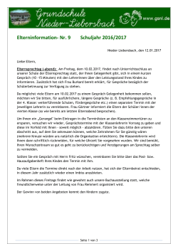 2016-2017 Elterninformation-9 - Förderverein der Grundschule