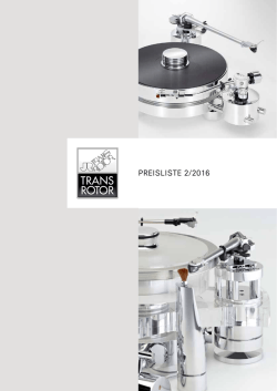preisliste 2/2016 - Monitor Audio Nederland
