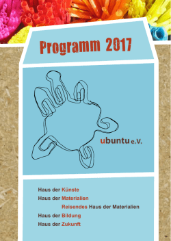 können Sie unser Programm für 2017 - ubuntu