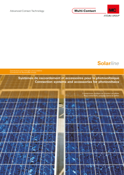 Anschlusssysteme und Zubehör für die Photovoltaik
