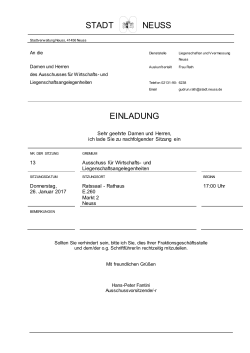 Einladungsdokument - (pdf 95Kb) - bei der ITK