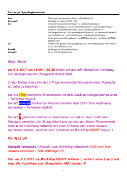 Informationen - SSKV Salzburger Sportkeglerverband
