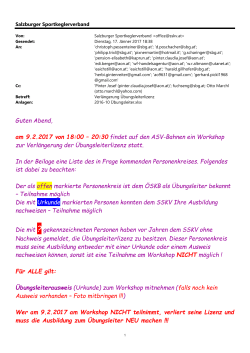 Informationen - SSKV Salzburger Sportkeglerverband