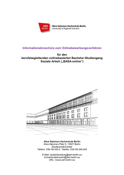 Informationsbrosch&uuml;re zum Onlinebewerbungsverfahren f&uuml;r den