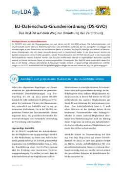 BayLDA DS-GVO - Das Bayerische Landesamt für