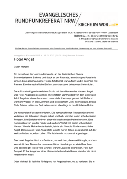 Hotel Angst - Kirche im WDR