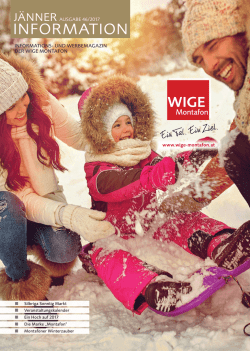 information - WIGE Montafon