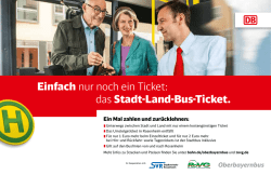 Einfach nur noch ein Ticket: das Stadt-Land-Bus