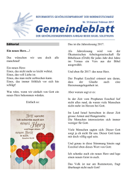 Januar - Februar - Reformierte Landeskirche Aargau