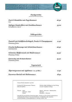 Hauptspeisen Januar 2017